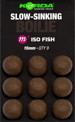 Productafbeelding van Korda Slow Sinking Boilie ISO Fish, 15 mm
