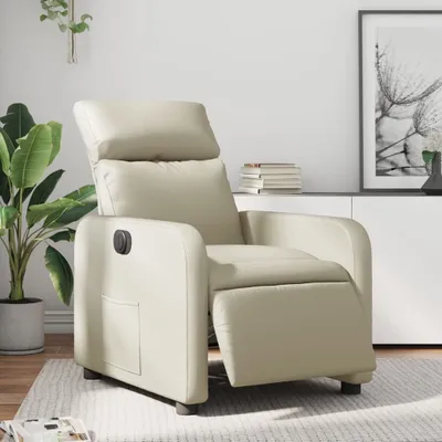 Produktbild von CLORIS Relaxsessel Elektrisch Creme Kunstleder - Fernsehsesel LL0000255640