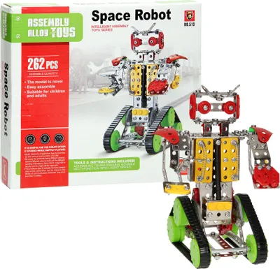 Image de Jeu de construction Robot en métal, 262dlg.