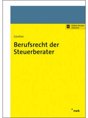Produktbild von Berufsrecht der Steuerberater