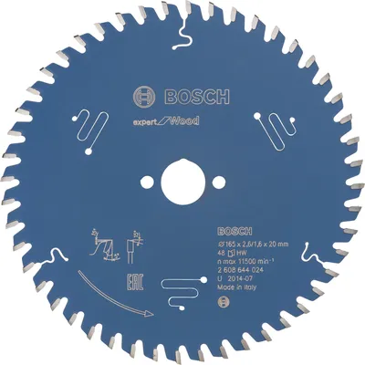 Obrázek produktu pro Pilový kotouč pro okružní pily Expert for Wood Ø 165x20 mm Z 48
