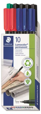 Produktbild von STAEDTLER Universalstift Lumocolor F perm 10St.Faltschachtel
