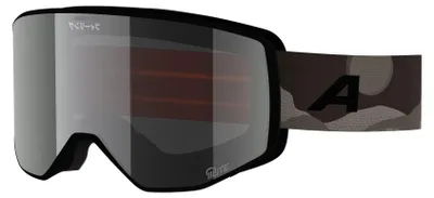 Produktbild von ALPINA VENET Q-LITE - verspiegelte, kontrastverstärkende OTG Skibrille mit 100% UV-Schutz, für Erwachsene, COJ black-brown matt, M