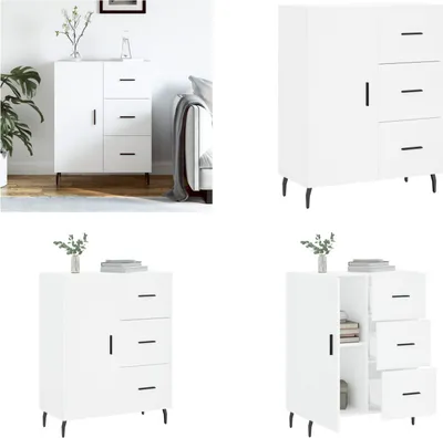Produktbild von vidaXL Sideboard Weiß 69,5x34x90 cm Holzwerkstoff - Sideboard - Sideboards - Schrank - Schränkchen