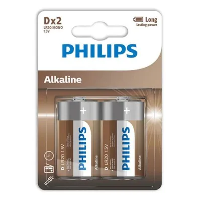 Produktbild von Philips - Alkaline Batterie D Lr20 Blister*2