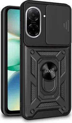 Immagine prodotto di Custodia in silicone antiurto per Xiaomi Redmi A5 con anello nero