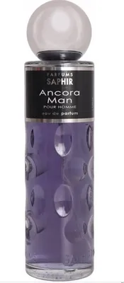 A bottle of Saphir Ancora Man Eau de Parfum.