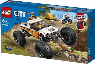 Obrázok produktu pre Stavebnica LEGO City 60387 Dobrodružstvá s terénnym autom 4 x 4 (252 dielikov)