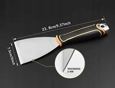 Zdjęcie produktu dla Skrobak do tapet szpachla stal nierdzewna 7 6 cm ergonomiczny