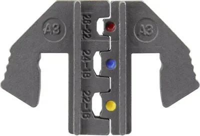 Produktbild von TOOLCRAFT PLE-0A3 Crimp-Einsätze Isolierte Kabelschuhe Quetschbereich: 0.1 bis 1.5 mm² Passend für Marke (Zangen): TOOL