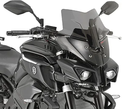 Obrázok produktu pre Čelné sklo na motorku pre Yamaha MT 10 (2016-2017) - tmavé 36x36 cm