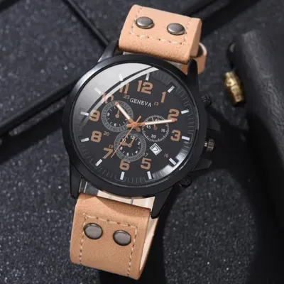 Produktbild von Robuste Herren Uhr Albert - Stilvoll und Funktional in Braun KP33646