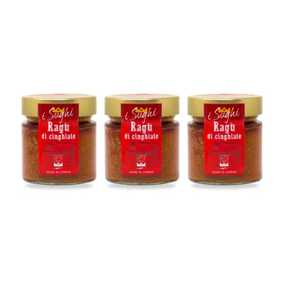 Produktbild von TubeORIGINAL Wildschwein-Ragù mit mind. 50 % italienischem Wildschweinfleisch – 3er-Pack (3 × 200 g)