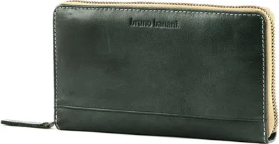 Produktbild von bruno banani Leder Geldbörse Zip Around Wallet Black schwarz