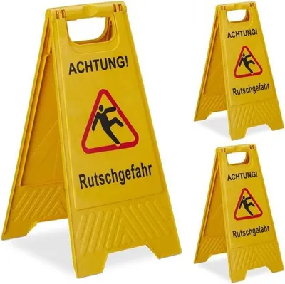 Produktbild von Aufsteller für Rutschgefahr im 3er-Set