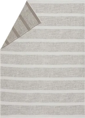 Produktbild von David Fussenegger Wohndecke Luca 'Struktur Streifen' 140 x 200 cm Rauch