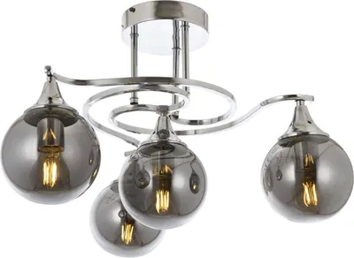 Immagine prodotto di Opviq, AV-1761-4K, lampadario, cromo, metallo, 55 x 55 x 20 cm
