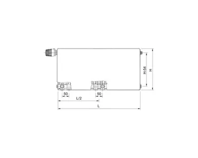Obrázek produktu pro Deskový radiátor ROTHEIGNER PLAN 22 400 x 2600 x 102 mm 8 přípojek