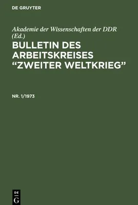 Image de Bulletin des Arbeitskreises "Zweiter Weltkrieg". Nr. 1/1973