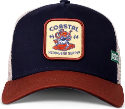 Produktbild von Coastal HFT Trucker Cap Headwear Supply Navy/Wood