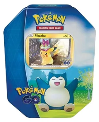 Obrázok produktu pre Sada zbierateľských kariet Pokémon Snorlax, edícia "Tin", pre hru Pokémon GO, originálne zabalená