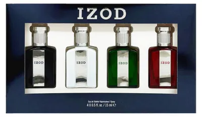 Immagine prodotto di Set regalo Izod: EDT Blu da 15 ml + EDT Rosso da 15 ml + EDT Bianco da 15 ml + EDT Verde da 15 ml