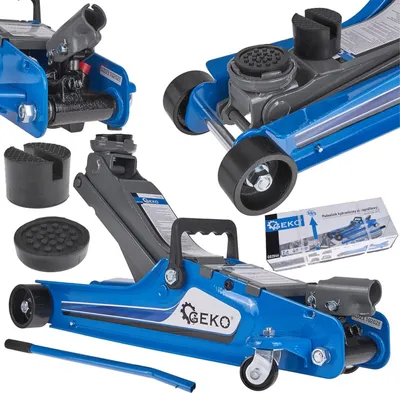 Immagine prodotto di Cric sollevatore auto, martinetto idraulico professionale a carrello con profilo ribassato, 2,5 t Geko