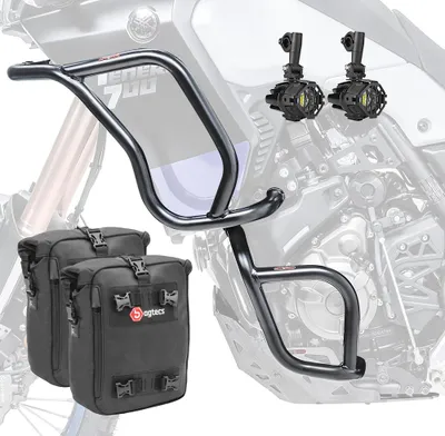Immagine prodotto di Set crash bar + faro per Yamaha Tenere 700 19-24 + CB4 nero