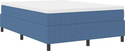 Image de Cadre de lit plateforme Bleu 140 x 200 cm