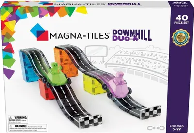 Image de Magna-Tiles Downhill Duo 40-Pieces, Racing Car, 3 ans(a), Multicolor