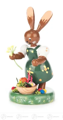 Zdjęcie produktu dla Wielkanoc i wiosna Króliczka ogrodniczka  Wysokość ok. 10,5 cm NOWOŚĆ