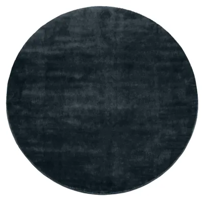 Produktbild von TT Home Badezimmer Teppich Hochflor Badematte Modern Kuschelig Weich Uni Blau Größe 40x55 cm