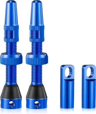 Productafbeelding van Tubeless ventielen Presta - Set van 2 - 44 mm - Rood