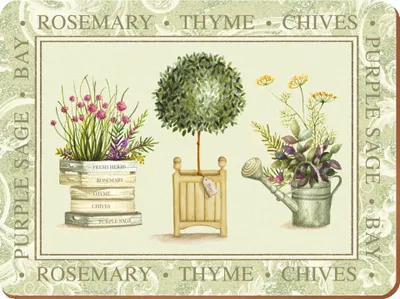 Image de Ensemble de grands sets de table de qualité supérieure Creative Tops -Topiary