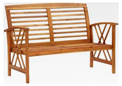 Produktbild von Gartenbank aus massivem Akazienholz, 119 cm