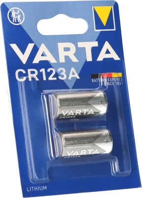 Obrázok produktu pre Varta -CR123A-2, Batéria na jedno použitie, CR123A, Lítium, 3 V, 2 kusov, 1600 mAh
