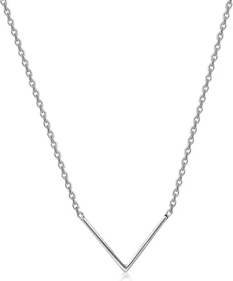 Produktbild von MATERIA by Matthias Wagner Damen V Halskette Silber 925 längenverstellbar 40,5-45,5cm mit Schmuckbox CO-14