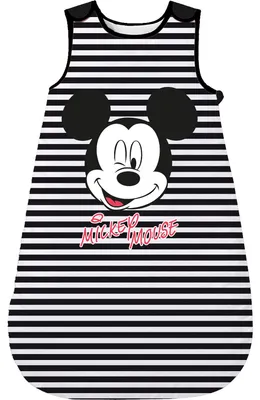 Produktbild von Disney Mickey Mouse - Schlafsack für Jungen und Mädchen Baby Unisex ohne Ärmel Schwarz/Weiß 70