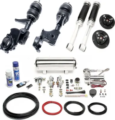 Zdjęcie produktu dla Zawieszenie pneumatyczne TA Technix + kompresor Viair Airride srebrny do Audi 100/200 44