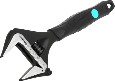 Produktbild von Verstellbarer Schraubenschlüssel 200mm CR-V Stahl Schwarz-oxidisiert