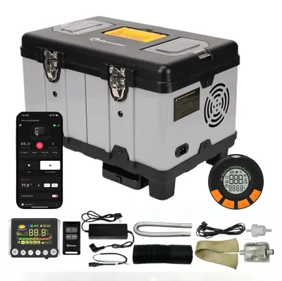 Image de Poêle à diesel - Chauffage diesel - Poêle pour caravane - Chauffage pour camping-car - Chauffage pour atelier - Puissance : 8 kW