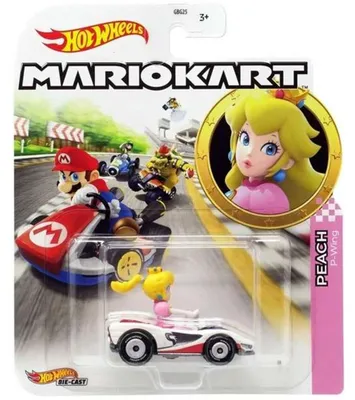 Immagine prodotto di HOT WHEELS GJH58 Hot Wheels Mario Kart Replica 1:64 Die-Cast Principessa Peach P-Wing