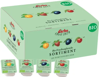 Produktbild von Darbo Fruchtaufstrich Sortiment 100 Portionen x 20g