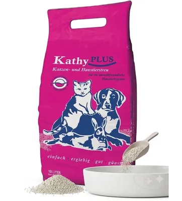 Produktbild von Theis KathyPLUS Katzenstreu 10l | Mineralisches Streu hochsaugfähig