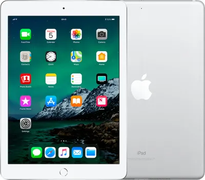 Produktbild von Apple iPad , 24,6 cm (9.7"), 2048 x 1536 Pixel, 32 GB, iOS 10, 478 g, Silber