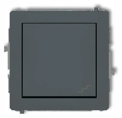 Imagen del producto de Interruptor bipolar Karlik DECO, modelo 28DWP-3, color grafito mate