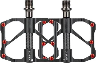 Produktbild von Famanu Fahrradpedalen Aluminium 9-16 Zoll - 3 abgedichtete Lager - Carbon Rennradpedalen