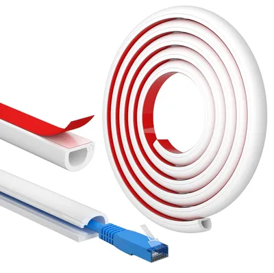 Zdjęcie produktu dla Listwa kablowa samoprzylepna - Kanał kablowy - 2 m - 15 x 10 mm - Biały