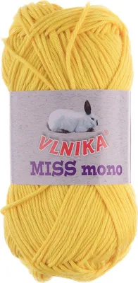 Produktbild von 50g Strickgarn Miss Mono Häkelgarn Stricken Häkeln Farbauswahl, Farbe:301 gelb
