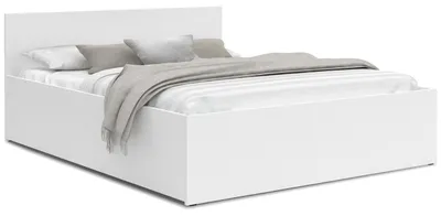 Produktbild von FurnitureByJDM Bett 160 x 200 cm mit Stauraum – Doppelbett mit Bettkasten Weiß
